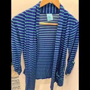 Women’s HIP blue/green striped cardigan‎ size small